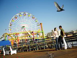 Santa Monica Pier by day