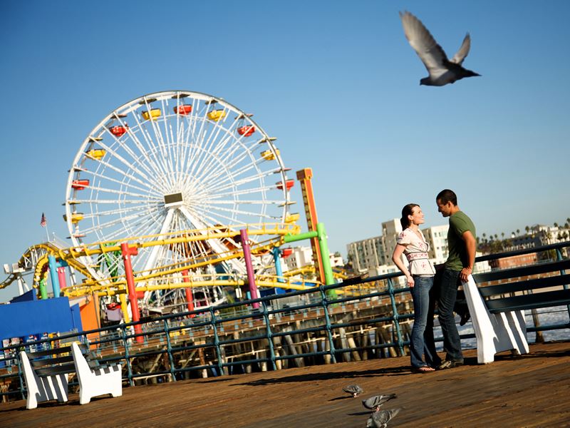 Santa Monica Pier by day