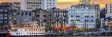 A view of Savannah's waterfront