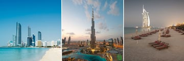 Dubai's cityscape & beachfront