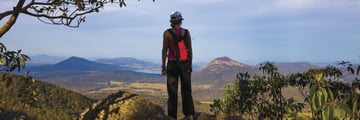 Trekking along the Scenic Rim Trail, Main Range National Park, Queensland