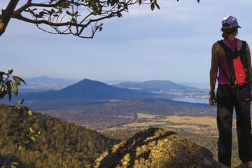 Trekking along the Scenic Rim Trail, Main Range National Park, Queensland