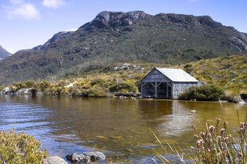 A boast house near Cradle Mountain, Tasmania