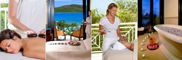 Ixora Spa Hot Stone Massage, Spa Treatment Room, Spa Services and Spa Hydrotherapy Bath at Scrub Island 