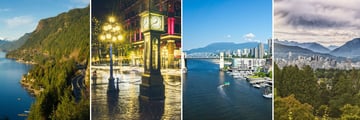 Sea-to-Sky Highway, Gastown & Vancouver Skyline views