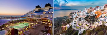 Onboard Seabourn Encore and Santorini, Greece