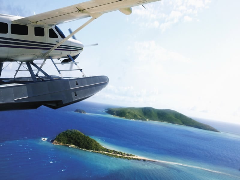 Seaplane over Hayman Island