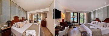Standard Ocean Front and Deluxe Ocean Front rooms at Secrets Mallorca Villamil Resort