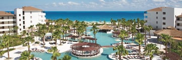 Secrets Playa Mujeres Golf & Spa Resort, Aerial View of Resort and Pools