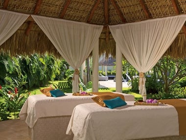 Outdoor massage cabin at Secrets Royal Beach Punta Cana