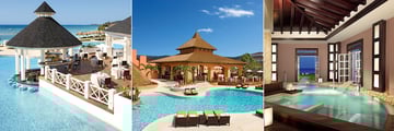 Seaside Grill, Beach Club and Spa Pool at Secrets St James Montego Bay