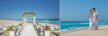Beautiful beach ceremonies at Secrets The Vine Cancun
