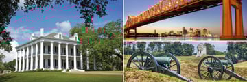 Dunleith, New Orleans and Vicksburg