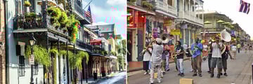 The French Quarter in New Orleans