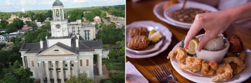 Vicksburg attractions and Louisiana cuisine