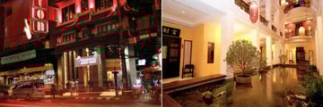 Shanghai Mansion Bangkok, Entrance, Atrium and Lucky Fish Pond