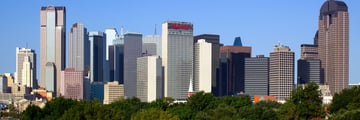 Sheraton Dallas Hotel, Exterior Skyline View