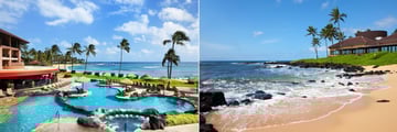 Ocean Pool and the Beach at Sheraton Kauai