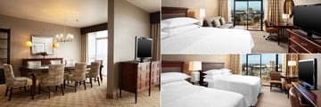 Suite Dining Area, Standard King Room and Standard Double Queen Room at Sheraton Park Hotel at the Anaheim Resort