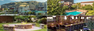 Sheraton Salt Lake City, Downtown, Pool, Olio Restaurant and Firepit