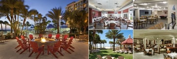 Sheraton Sand Key Resort, Fire Pit, Island Grille, Mainstary Tavern, Rustys Bistro and The Turtle Bar
