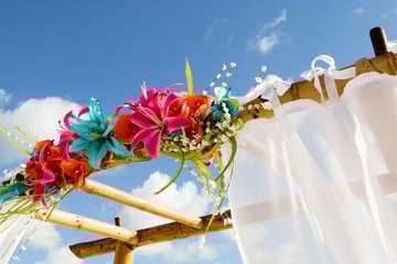 Wedding arch at Sheraton Sand Key Resort