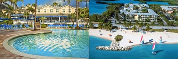 Sheraton Suites Key West, Pool and Resort with Beach Aerial Shot