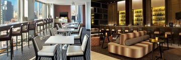 Club Lounge interior and Antica Bar at Sheraton Tribeca New York Hotel