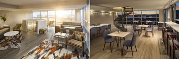 Sheraton Vancouver Wall Centre, Upper Level Club Lounge and Lower Level Club Lounge