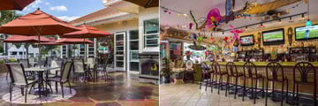Sheraton Vistana Resort, Tacky Tiki Bar Terrace and Interior