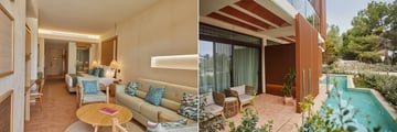 My Favorite Club Junior Suite and Swim-Up Room at Siau Ibiza Hotel