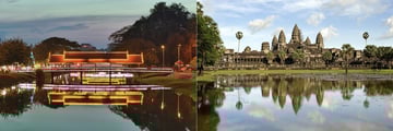 Siem Reap River & Angkor Wat