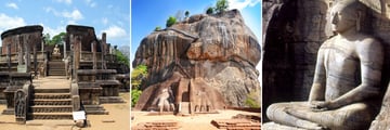 Sigiriya Rock Fortress & Ancient Polonnaruwa structures