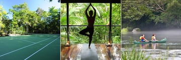 Silky Oaks Lodge, Tennis, Yoga and Canoeing