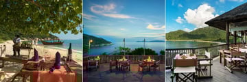 Six Senses Ninh Van Bay, Private Beach Dining, Dining by the Rocks and Dining by the Bay