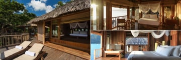 Six Senses Ninh Van Bay, (clockwise from left): Two Bedroom Hilltop Pool Villa, Rock Retreat and Water Pool Villa
