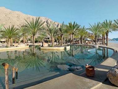 Six Senses Zighy Bay, One of two pools