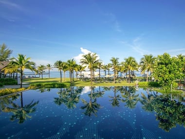 Pool overlooking the beach