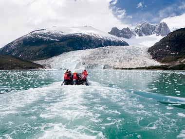 Small Boat excursion to Pia Fjord Glacier