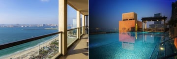 Sofitel Dubai Jumeirah Beach, View from Balcony and Pool