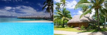 Sofitel Moorea La Ora, Main Pool and Deluxe Garden Bungalow
