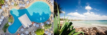 Sofitel Noosa Pacific Resort, Aerial View of Pool and Beach