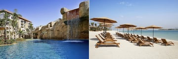 Sofitel, The Palm, Apartments, Pool with Waterfall and the Beach
