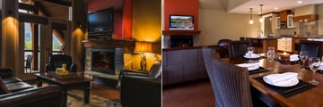 Solara Resort & Spa, Two or Three Bedroom Premium Suite Living, Dining and Kitchen Area 