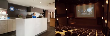 Solara Resort & Spa, One Wellness & Spa Reception and Aurora Theatre