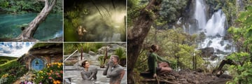 Solitaire Lodge, Local Activities - Tarawera River, Tarawera Thermal Spring, Tarawera Trail Walk Waterfall, Hells Gate and Hobbiton Movie Set