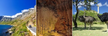 South African road landscapes, Congo Caves & Ostrich Farm