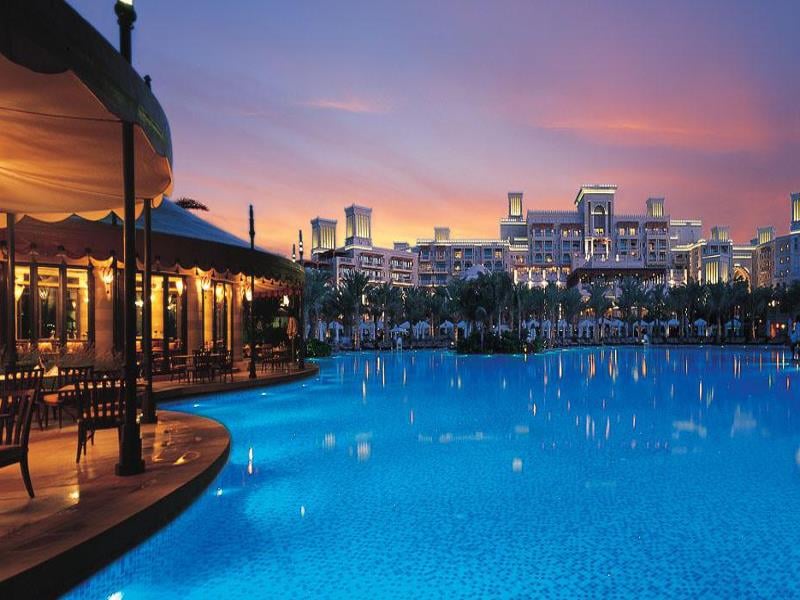 Spacious swimming pool within Al Qasr at Madinat Jumeirah