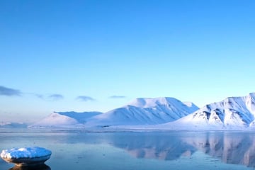 Spitsbergen Mountains in the Arctic