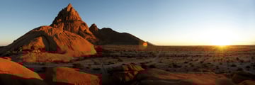 Spitzkopp in Namibia at sunset